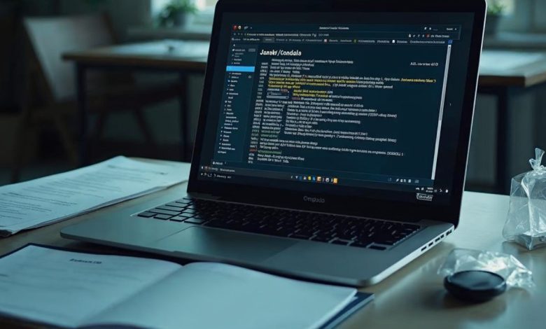 Ordinateur saisi affichant une revendication Handala sur Telegram